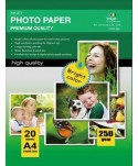 Matte Coated Inkjet Paper , 108g/m2  A4 100 Fogli