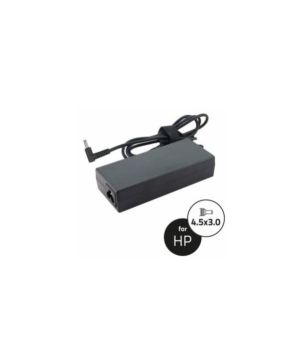 Notebook Adapter HP 19.5V 65W 3.33A 4.5x3.0+pin(90angle,blu)