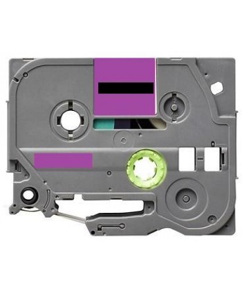 Label color Black-Pastel Purple 12mmX5m for Brother P-Touch