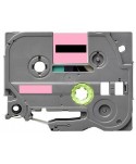 Label color Black-Pastel Pink 12mmX5m for Brother P-Touch